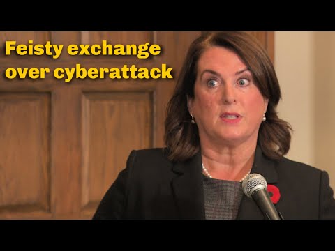Deputy premier has feisty exchange over cyberattack