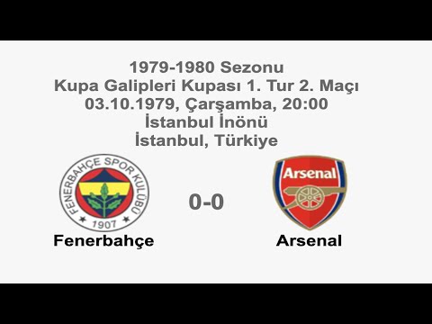 Fenerbahçe 0-0 Arsenal [HD] 03.10.1979 - 1979-1980 UEFA Cup Winners' Cup 1st Round 2nd Leg
