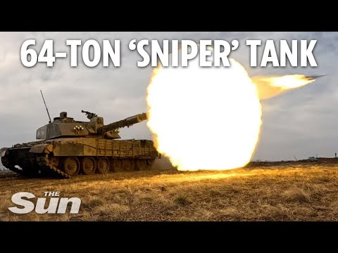 Brit ‘sniper’ Challenger 2 tank blasts Russian invaders from 3 miles away on Ukraine frontline