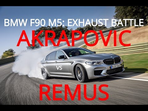 BMW F90 M5 EXHAUST BATTLE: AKRAPOVIC Vs REMUS