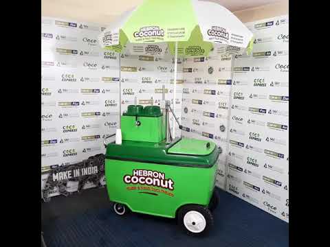 Coco Express-Coconut Vending Cart With Matured Coconut Piercer