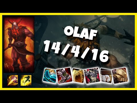 Olaf vs Udyr BR Challenger JUNGLE (14/4/16) Gameplay Replay - Patch 10.23