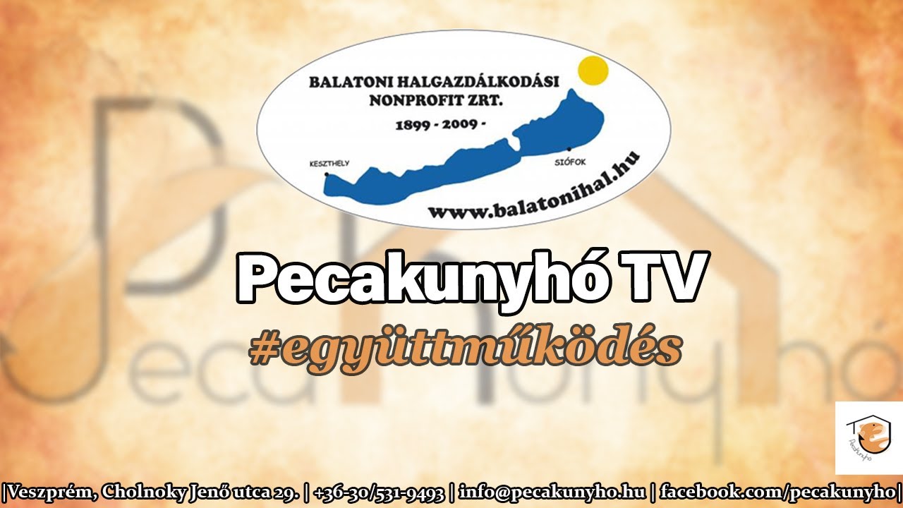 Balatoni Halgazdálkodási Zrt. - Pecakunyhó együttműködés - 0. rész
