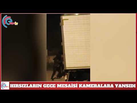 Hırsızların gece mesaisi kameralara yansıdı