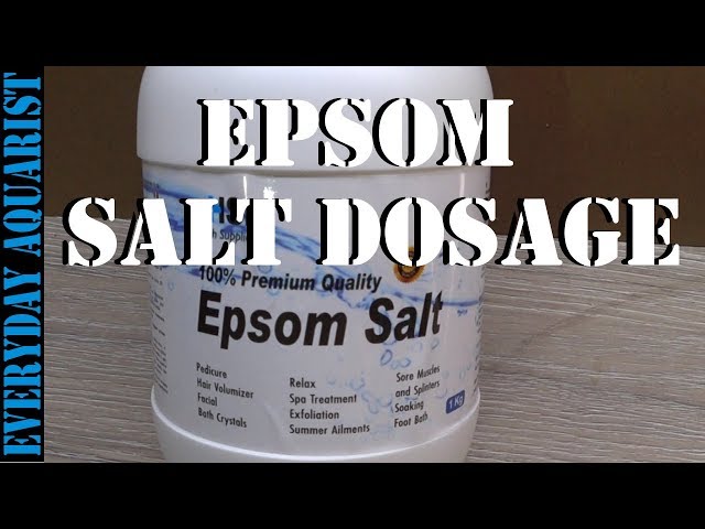 Epsom Salts Cure for Aquarium Fish with Dropsy, Constipation or Bloating