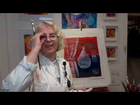 [Alina Witwitzka] Målakurs i acryl: genomskinligt del 2 #alinawitwitzka #creare_skapande_centrum #målarkurs #acryl