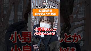 高市支持は止まらない‼️ #shorts #政治家に言いたいこと 【日本人に聞いてみた】