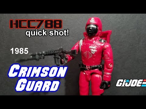 HCC788 quick shot! 1985 CRIMSON GUARD - Cobra Elite Trooper - Vintage G.I. Joe toy!