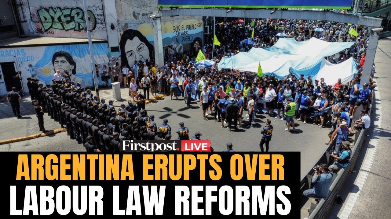 Argentina Workers Protest LIVE: CGT Leads Mass Protest Against Labor Law Reforms | Firstpost | N18G