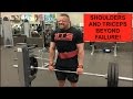 Unedited Beyond Failure Shoulder and Triceps Workout | No Frills, No Voiceover, Just Gains
