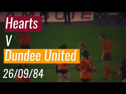 Hearts v Dundee United - 26/09/84 - League Cup (Semi Final 1st Leg)
