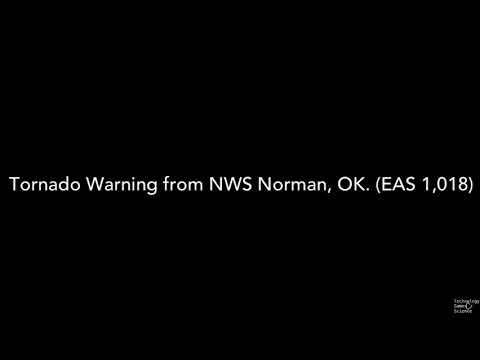 Tornado Warning for Cleveland And McClain counties in Oklahoma (EAS 1,019)