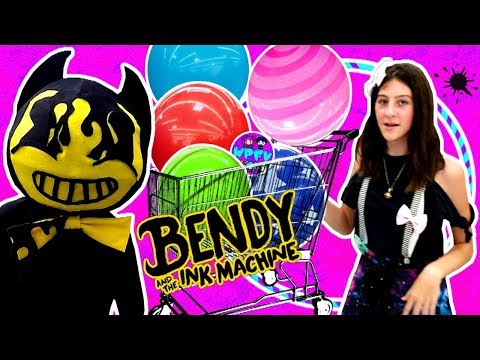 WHAT'S INSIDE BENDY AND THE INK MACHINE!? HALLOWEEN COSTUME + Walmart BALL Pit!?