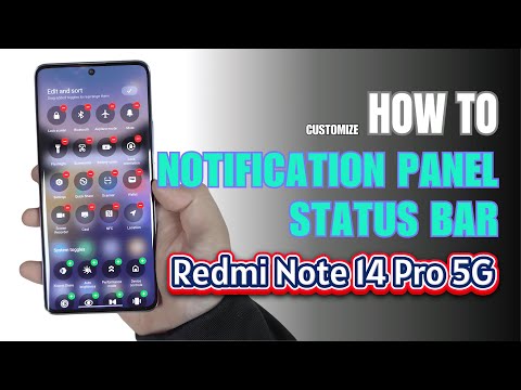 How to Customize Notification Panel | Status bar on Redmi Note 14 Pro 5G