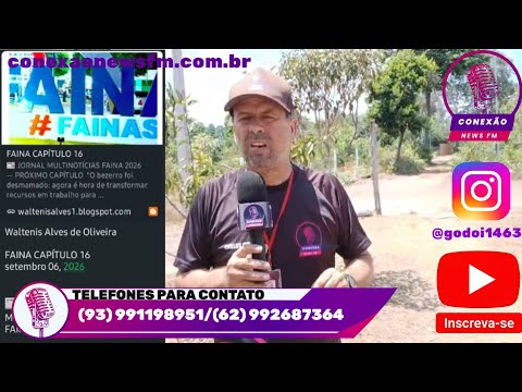 Onde fica essa cidade na matéria em que o jornalista afirma que Faina
