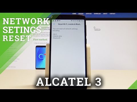 How to Reset Network Settings on ALCATEL 3 - Restore Default Network Settings