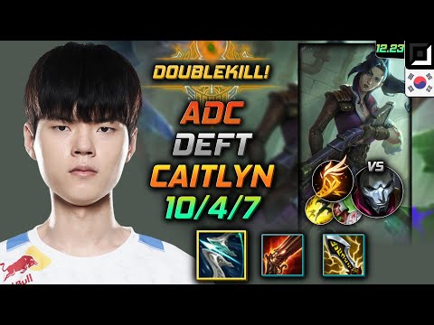 Deft Adc Caitlyn Build Galeforce Fleet Footwork - Caitlyn Adc vs Jhin - LOL KR 12.23