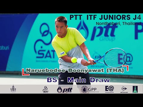 PTT  ITF JUNIORS J4 BS - Main Draw - Naruebodee Boonyawat (THA) vs Hurshvardhan Singh (IND)