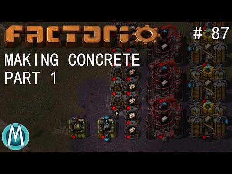 [Factorio] Angels & Bobs Ep 87: Making Concrete Part 1 (Tutorial/Walkthrough)