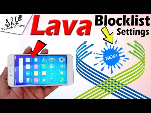 Lava Blacklist Setting 🔥 how to add or remove contacts from block list..... #blacklistsetting
