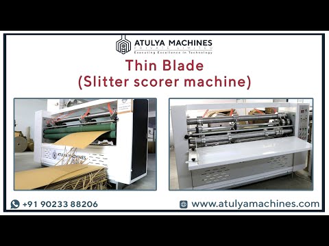 Thin Blade Slitter Scorer