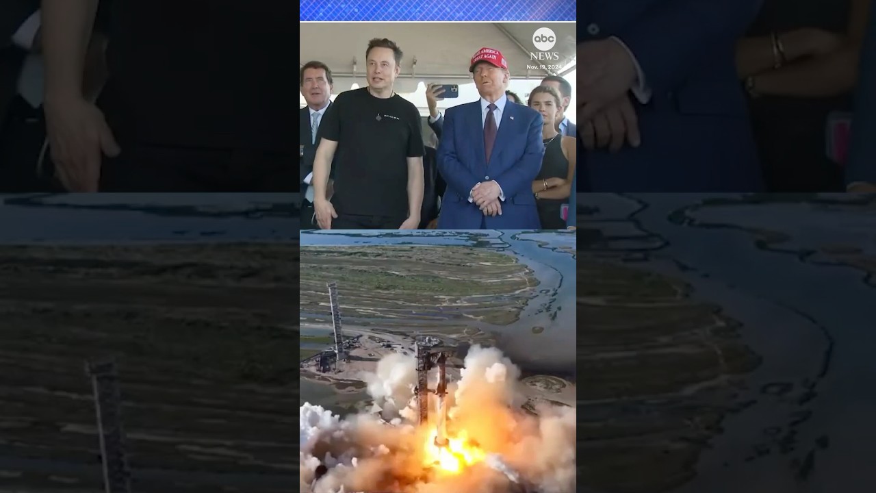 Donald Trump and Elon Musk watch SpaceX ‘Starship’ rocket blast off from Texas