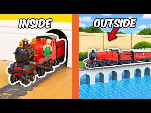 I put a LEGO TRAIN around MY HOUSE...