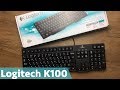 Клавиатура Logitech K100 920-003200 Black PS/2 - видео