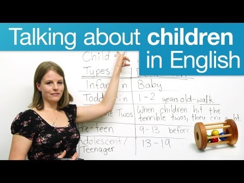 How to talk about children: Common Expressions