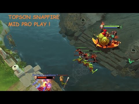 SNAPFIRE Topson mid pro play - Dota 2 Learning