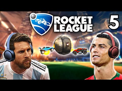 Messi & Ronaldo play Rocket League - MSN vs BBC Special!