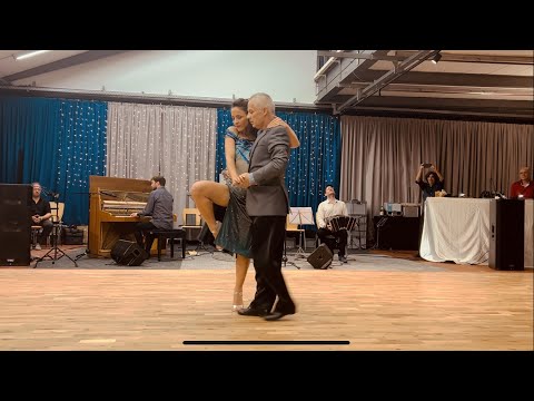 Amaia Zugadi  and  Alejandro Figueroa  are  dancing  to  Los Milonguitas  at  Viva la Vida Tango Festival  in  2023