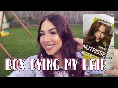 Dying my hair chocolate brown with box dye at home