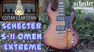 Video thumbnail for Schecter S-II Omen Extreme | Vintage Sunburst | Guitar Review | Heavy Metal | Modern Style SG Type by Guitar Gear Gyan