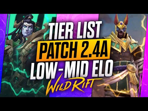 ANALISEI A PRIMEIRA TIER LIST DO PATCH 2.4A COM BUFFS WILDRIFT