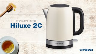 Nerezová varná kanvica Hiluxe-2 C, 2000W, krémová, orava