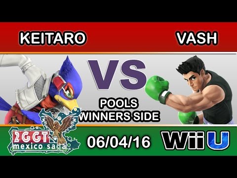 2GGT: Mexico Saga - CLG | Keitaro (Falco) Vs. PWRUP | Vash (Little Mac) Pools - Smash Wii U
