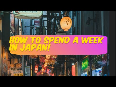How to spend 7 days in Japan!
