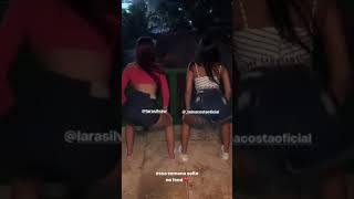 Tainá Costa e Lara Silva - aquecimento da Tainá Costa