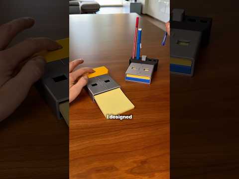 3D-printed Giant USB sticky notes holder! #3dprint #3dprinting #anycubic #desksetup #anycubics1max