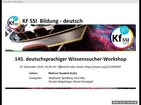2018 12 27 PM Public Teachings in German - Öffentliche Schulungen in Deutsch