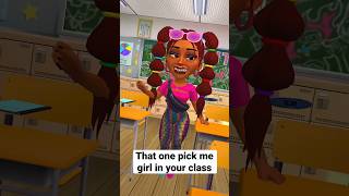 Pick me girl in your class😅 #comedy