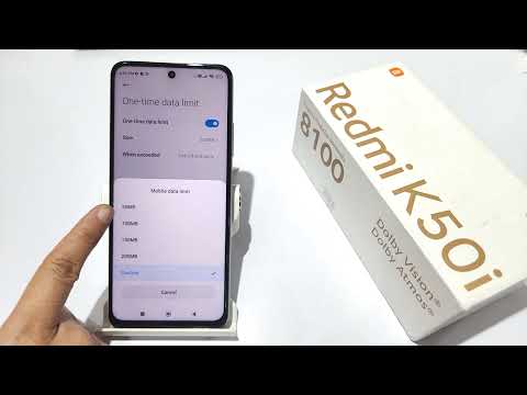 how to set one time data limit in hotspot in Redmi k50i | redmik40 me hotspot data limit kaise kare