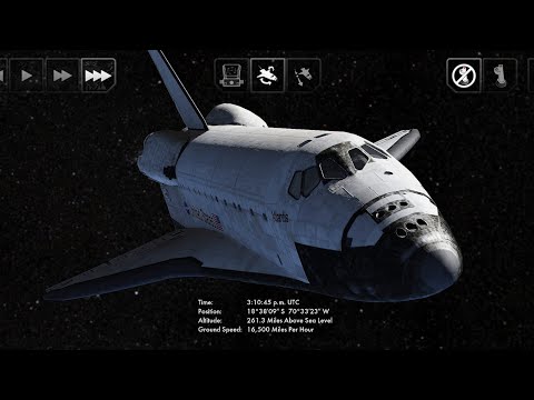 Orbital flight in F-Sim | Space Shuttle 2 mobile simulator - YouTube
