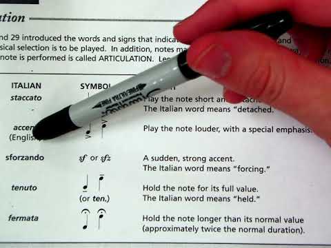 Lesson 20   Articulation