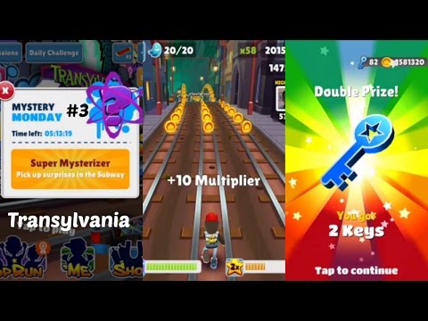 Subway Surfers: Transylvania, (Mystery "Monday" Super Mysterizer !) Game Play #3
