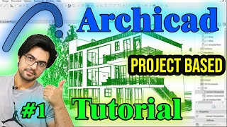 Archicad project based tutorial - Draw a modern villa in Archicad - Archicad tutorial  Part 1
