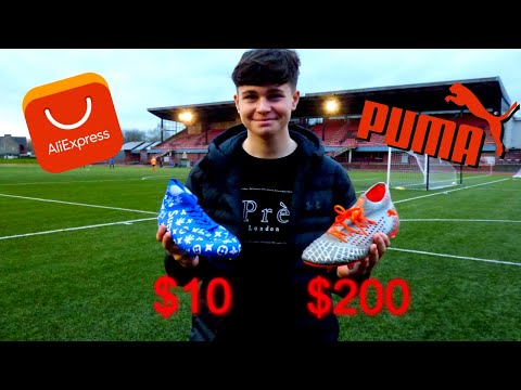 Testing $10 FAKE BOOTS VS $200 REAL BOOTS: FAKE V REAL FOOTBALL BOOTS