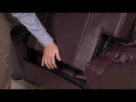 Part of a video titled How To Install and Remove The Recliner Back - YouTube
