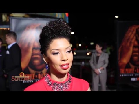 Cast Member Angel Parker at the People V. O.J. Simpson Red Carpet